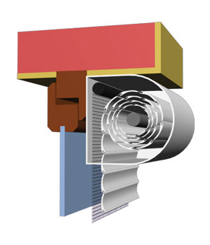 Venkovní rolety se zabudovanou sítí proti hmyzu